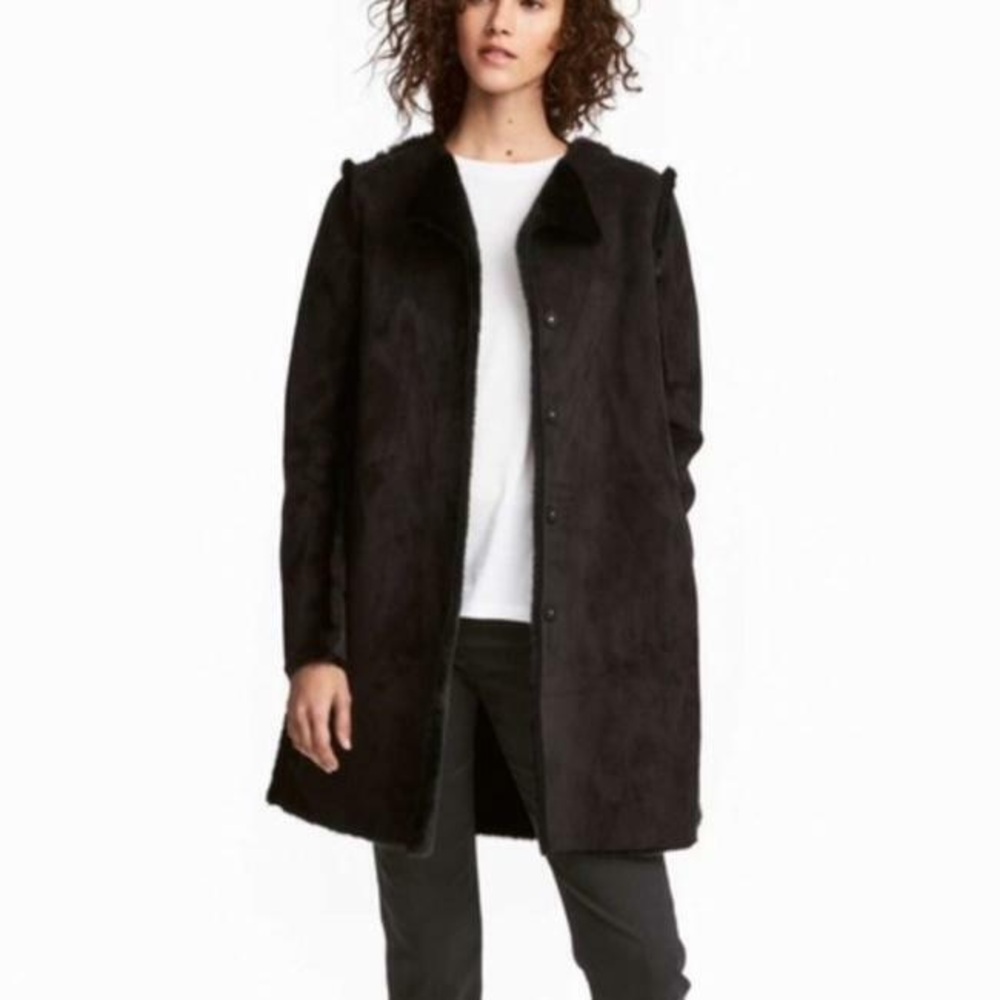 NWOT Faux Suede Coat